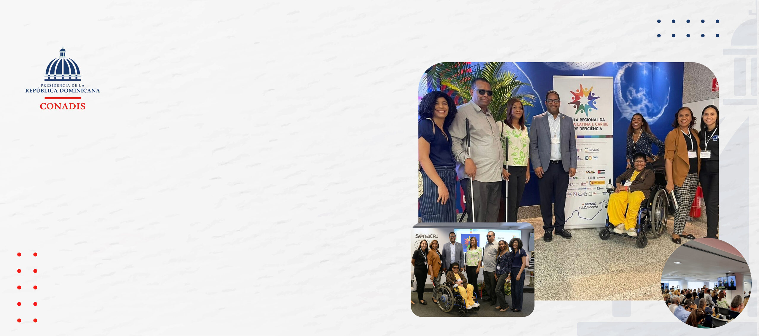 Miembros de CONADIS participan en la Cumbre Regional