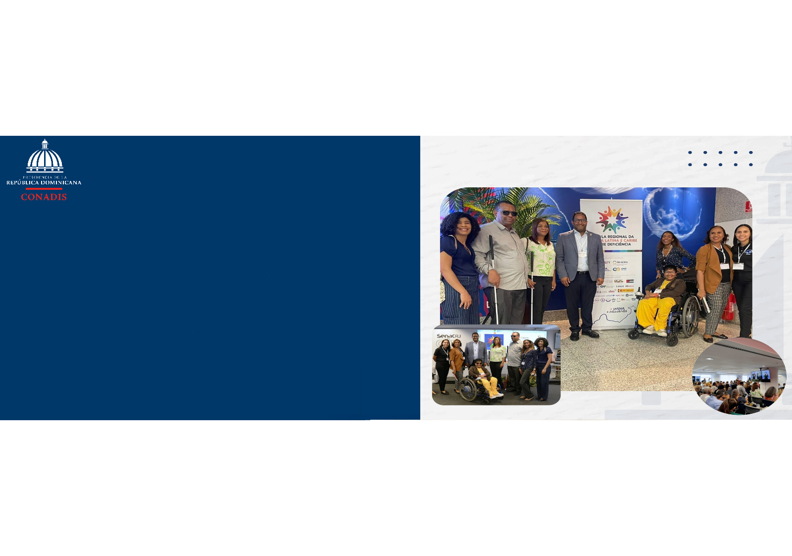 Miembros de CONADIS participan en la Cumbre Regional