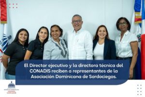 CONADIS fortalece el diálogo con la Asociación Dominicana de Sordociegos para impulsar una mayor inclusión